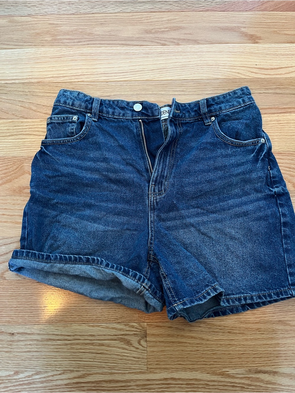 Ardene Dark Wash High-Rise Denim Shorts